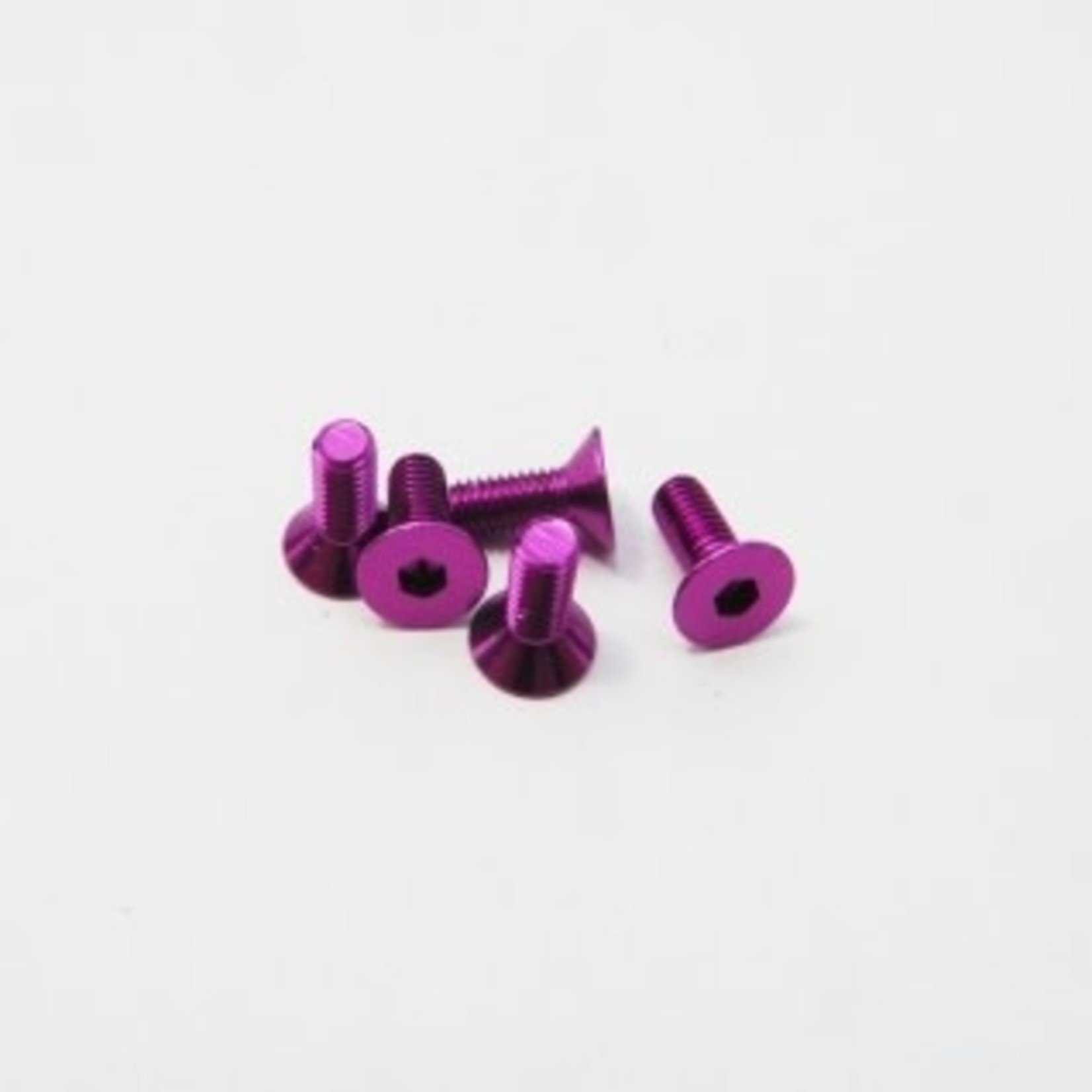 Hiro-Seiko HSI 69652 Hiro-Seiko Flat Screw M3x8 Purple (5pcs)