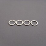 Hiro-Seiko HSI 69839 Hiro-Seiko 4mm Alloy Spacer 0.5 Silver (4pcs)