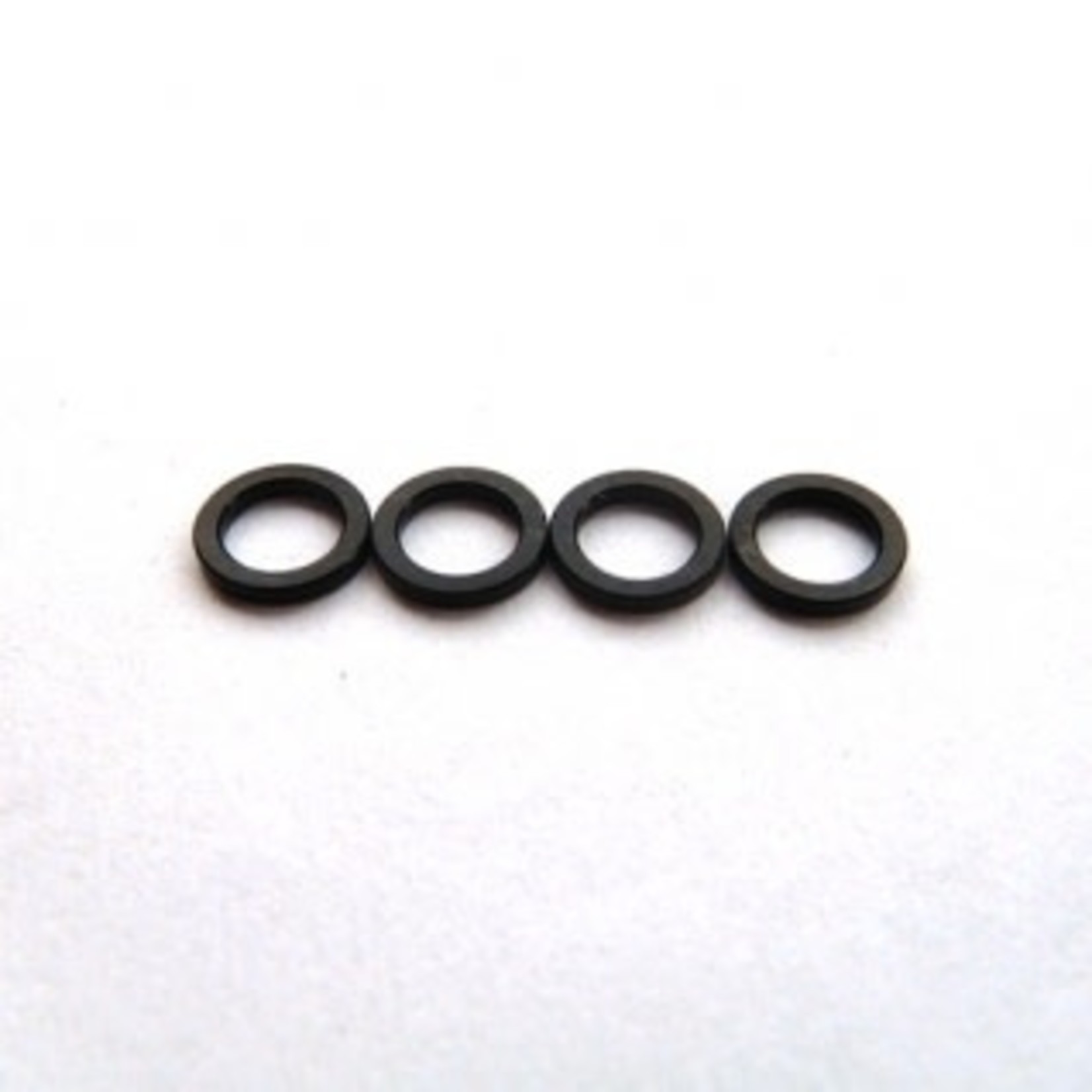 Hiro seiko Hiro Seiko69842 Hiro Seiko 4mm Alloy Spacer 1.0 Black (4pcs)