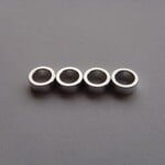 Hiro-Seiko HSI 69847 Hiro-Seiko 4mm Alloy Spacer 3.0 Silver (4pcs)