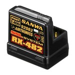 Sanwa SNW107A41259A Sanwa RX-482 2.4gHz 4 Ch Telemetry Receiver w/Internal Antenna