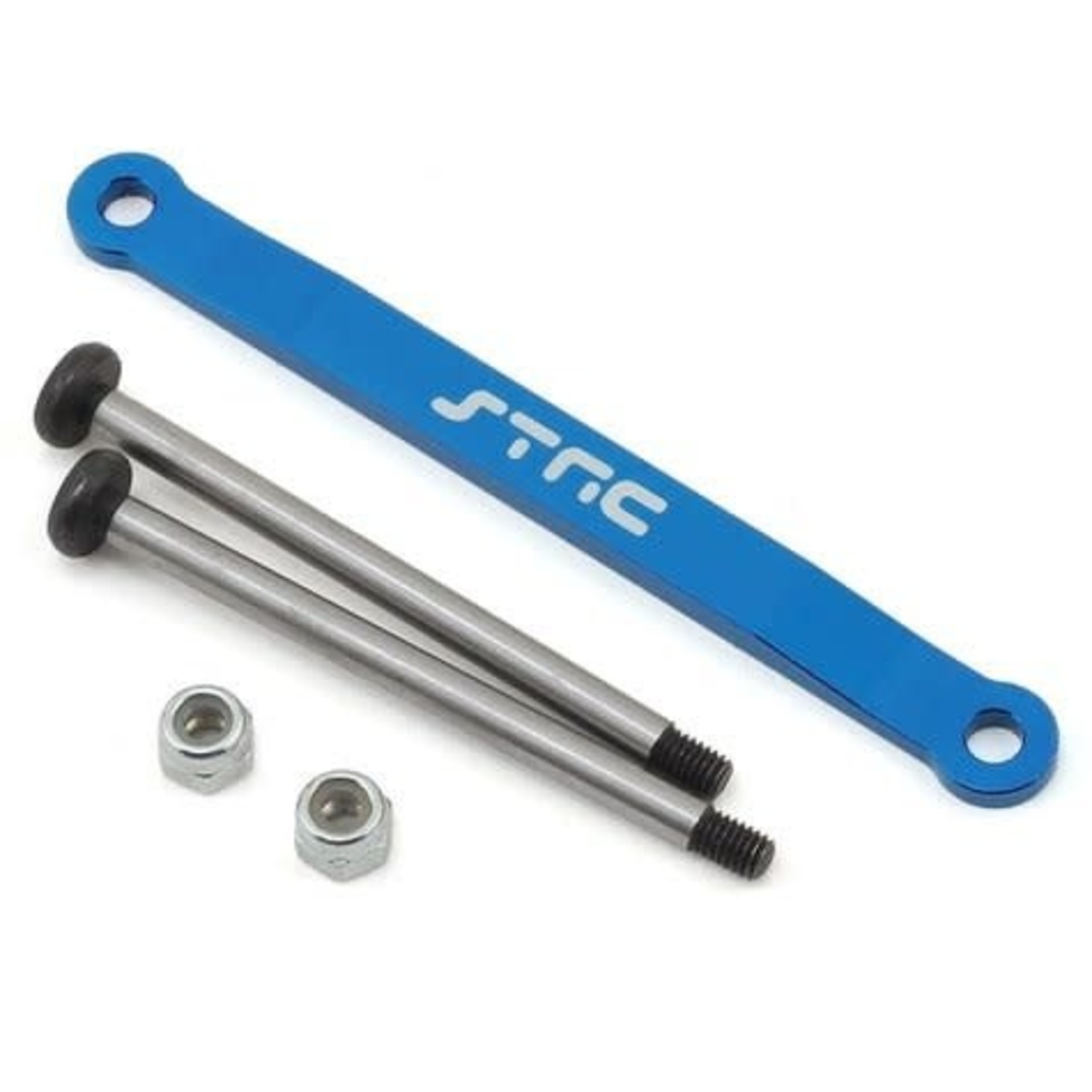 STRC SPTST2532XB STRC Stampede/Bigfoot Aluminum Front Hinge Pin Brace (Blue)