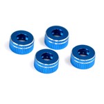Exotek EXO1550BLU Exotek Team Associated 12mm Aluminum Lower Shock Cap (Blue) (2) ##