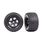 Traxxas TRA7877 Traxxas X-Maxx Black Wheels w/ Gravix Race Tires (L&R)