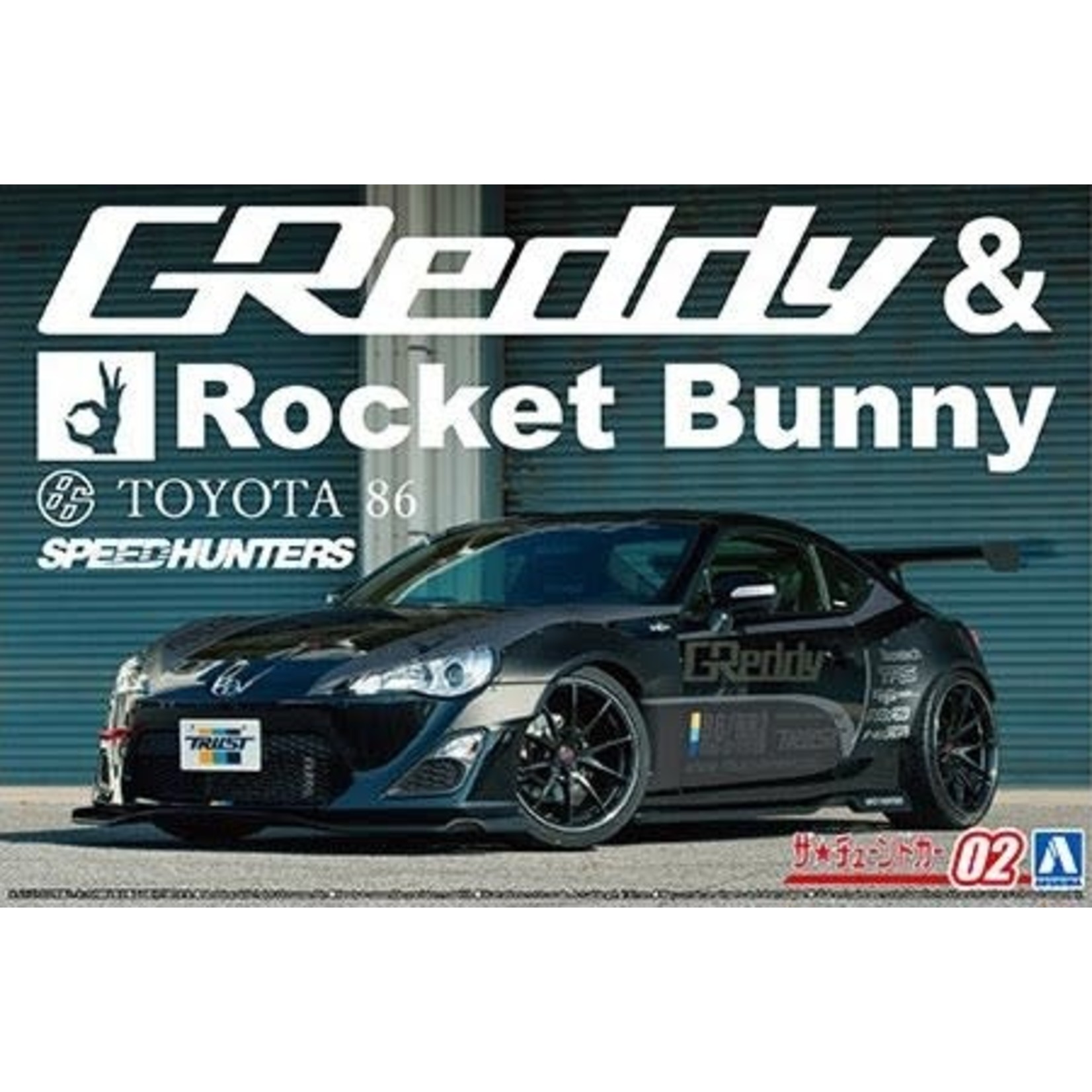 Aoshima AOS06187 Aoshima ZN6 Toyota 86 12 Greddy & Rocket Bunny 1/24