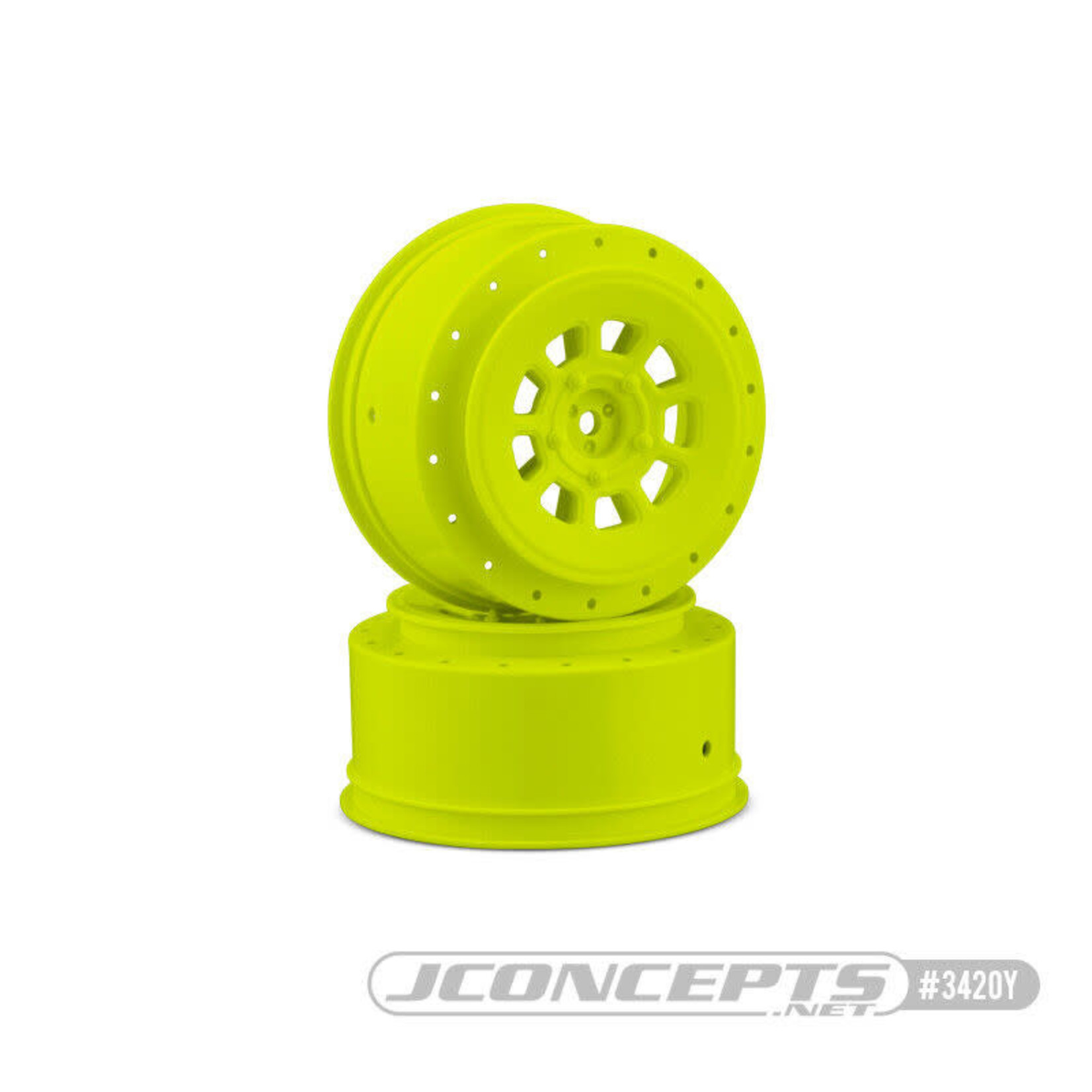 JConcepts JCO3420Y JConcepts 9-Shot 12mm Hex Wheels SC6.1 Yellow