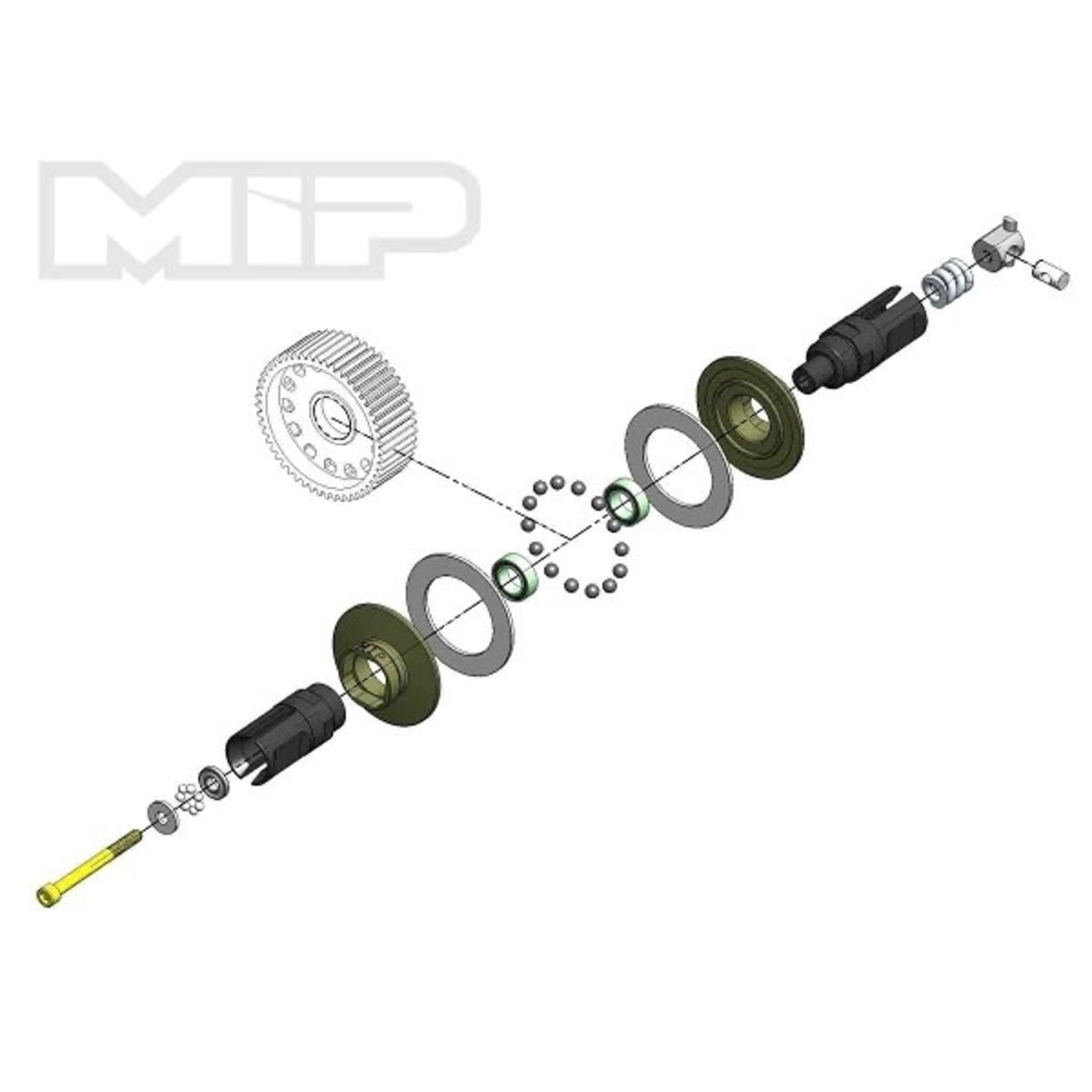 MIP MIP17080 MIP Bi-Metal Super Diff Rebuild Kit TLR 22 Series