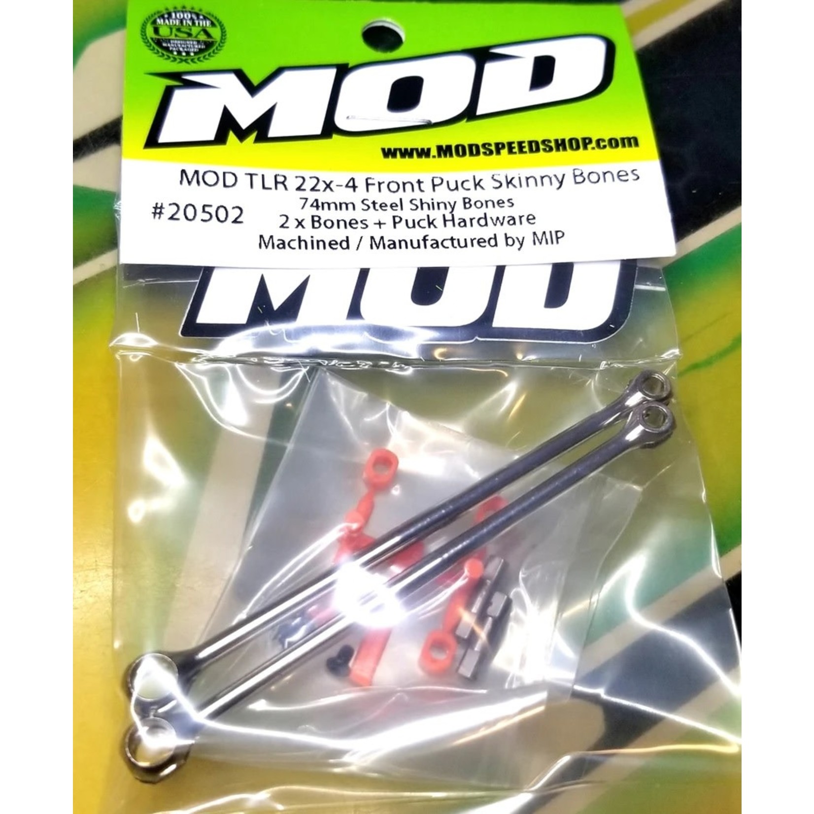 MOD MOD20502 MIP TLR 22X-4 Front X74mm Skinny Puck Bones/Hardware