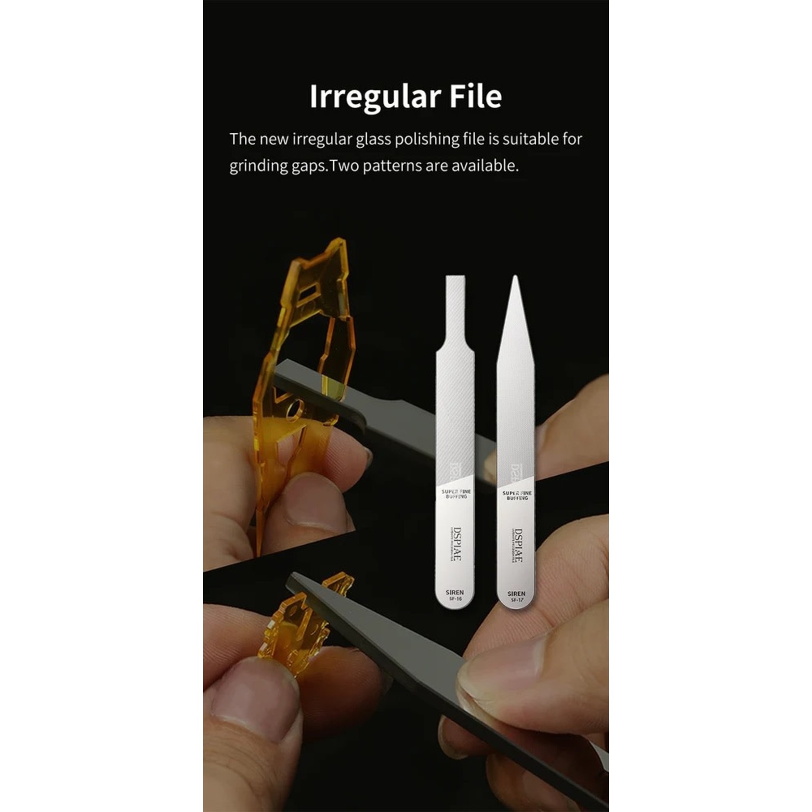 DSPIAE DS-SF-17 DSPIAE SF-17 Irregular Glass Mirror Polishing File