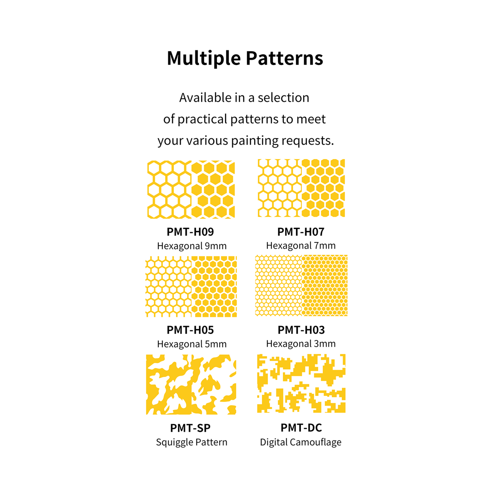 DSPIAE DS-PMT-DC DSPIAE PMT-DC Precut Masking Tape - Digital Camouflage