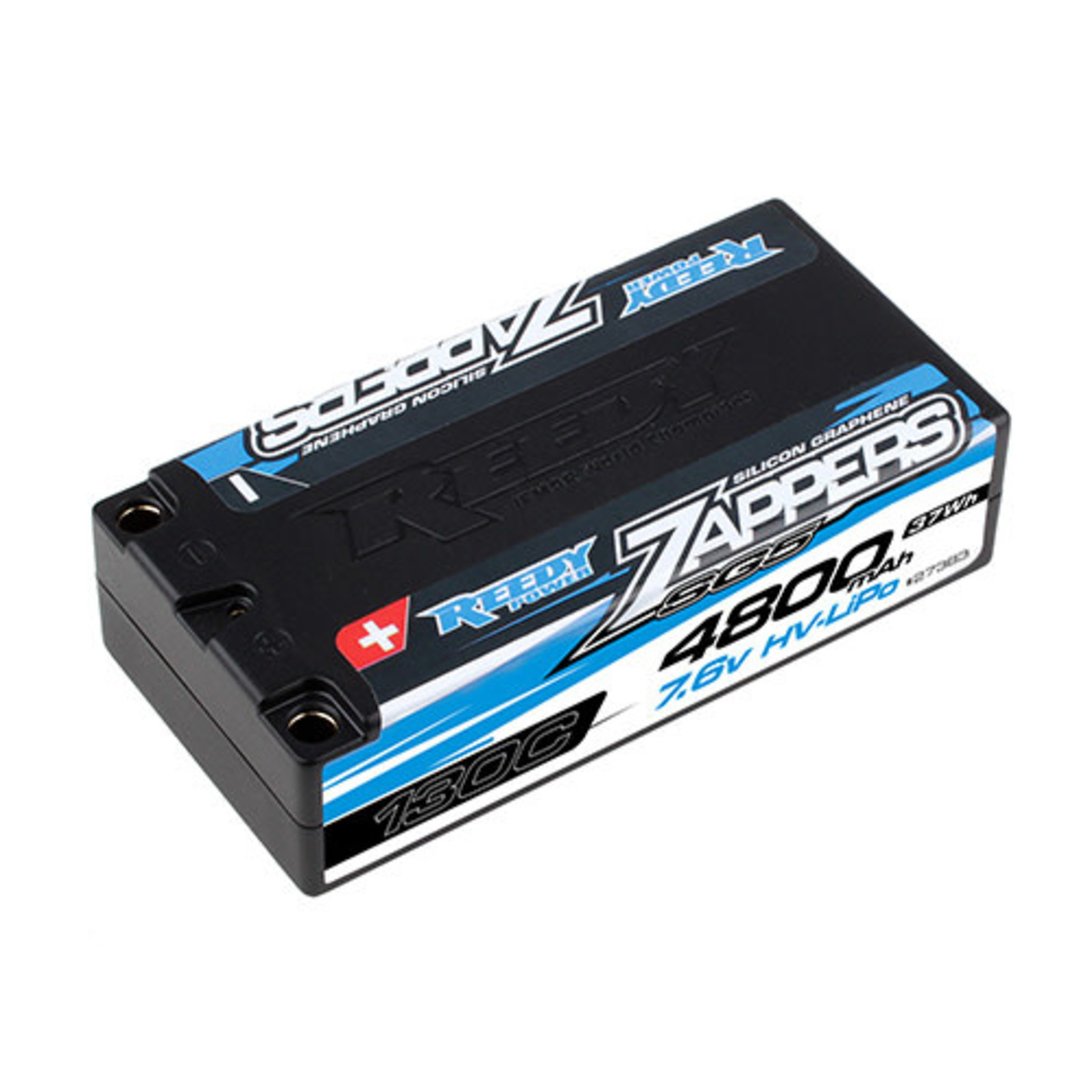 Team Associated ASC27383 Reedy Zappers HV SG5 2S Shorty 130C LiPo Battery (7.6V/4800mAh) w/5mm Bullets