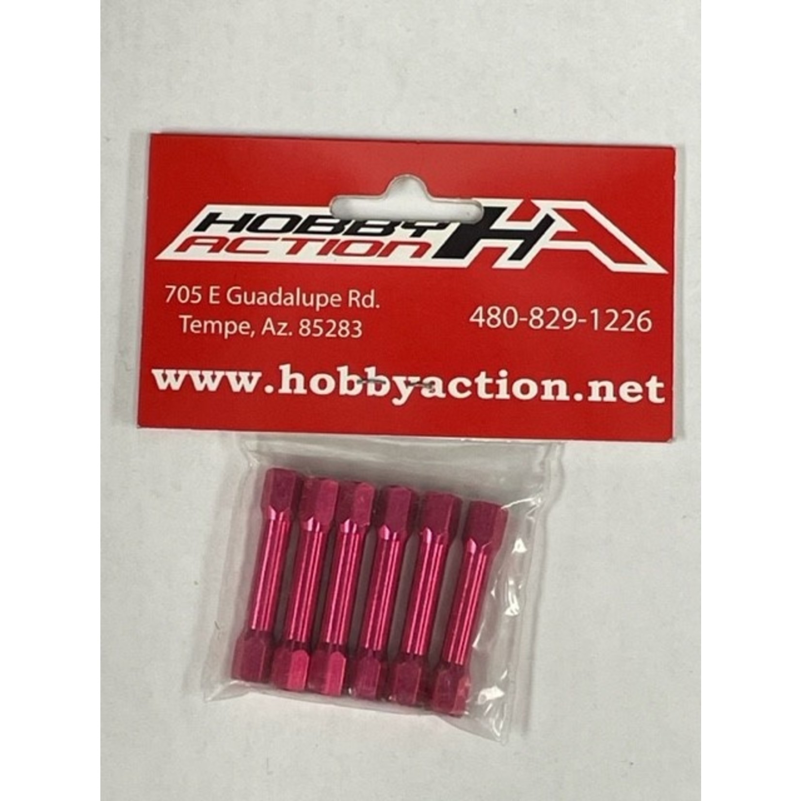 Hobby Action PPM3X35HEX-PNK M3 x 35 Standoff Hex (6) Pink