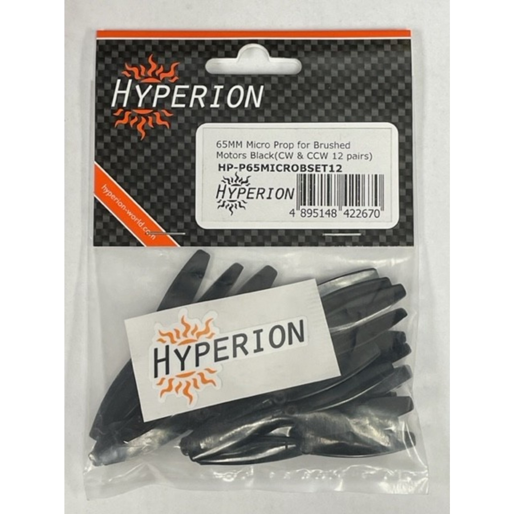 Hyperion HP-P65MICB12 Hyperion 65mm Micro Props for Brushed Motors (CW & CCW) ##