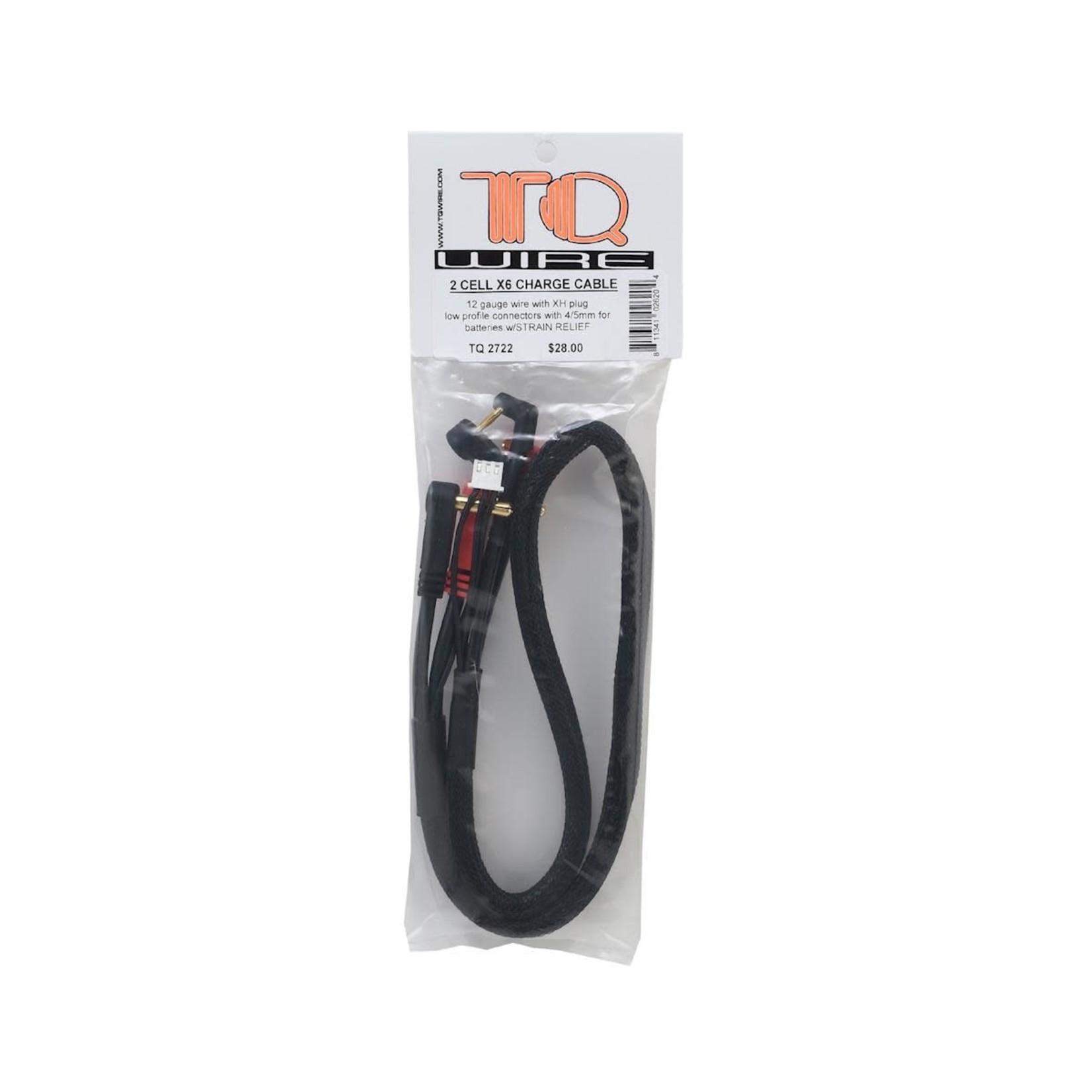 TQ Wire TQW2722 TQ Wire 2S Charge Cable w/4mm & 5mm X6 ##