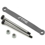 STRC SPTST2532XGM STRC Stampede/Bigfoot Aluminum Front Hinge Pin Brace (Gun Metal) Heavy Duty