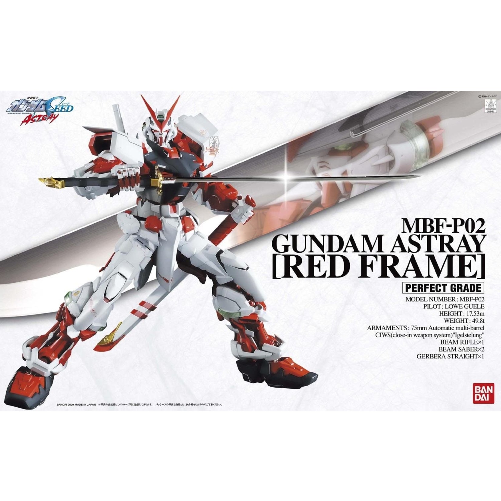 Bandai Bandai 2038041 PG Gundam Astray Red Frame "Gundam SEED Astray"