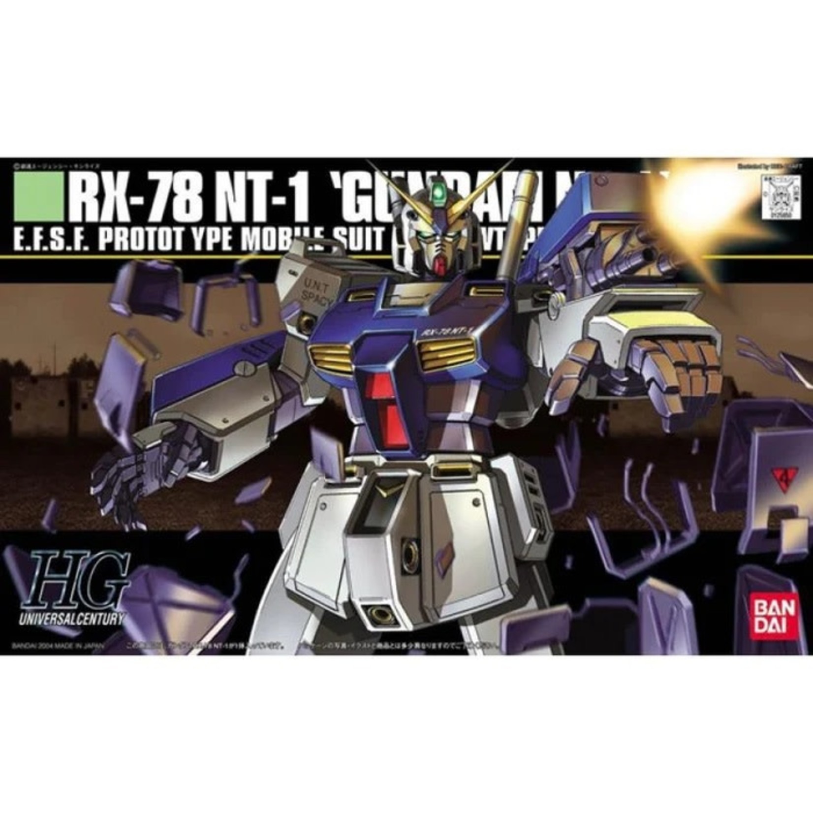 Bandai BAN1125650 Bandai HG #47 RX-78NT-1 Gundam Alex "Gundam 0080"