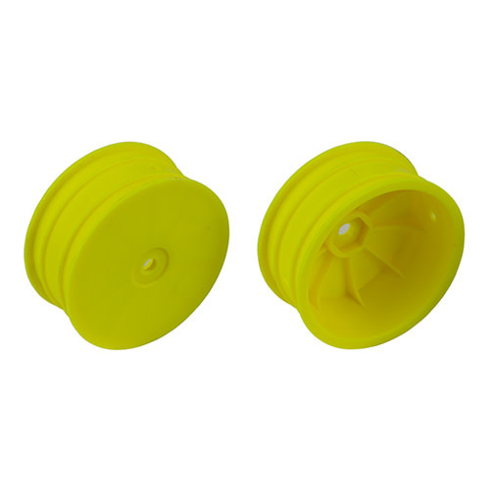 Team Associated ASC92363 Associated 12mm Hex 2.2 4WD Front +1.5mm Buggy Wheels (2) (B74) (Yellow)