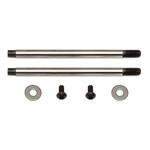 Team Associated ASC91620 Associated 3x27.5mm V2 Chrome Screw Mount Shock Shaft (2)