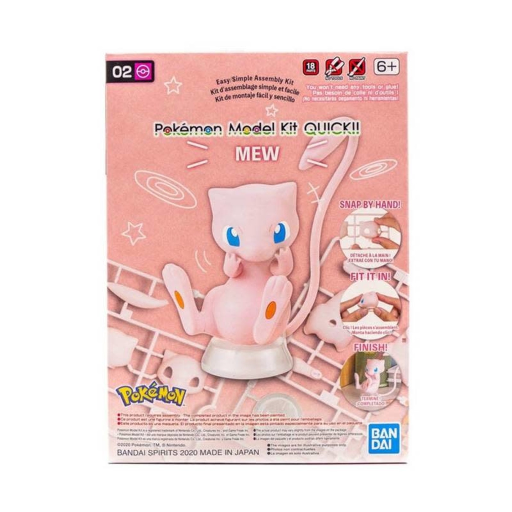 Bandai BAN2541923 Bandai 02 MEW Pokemon Quick!!