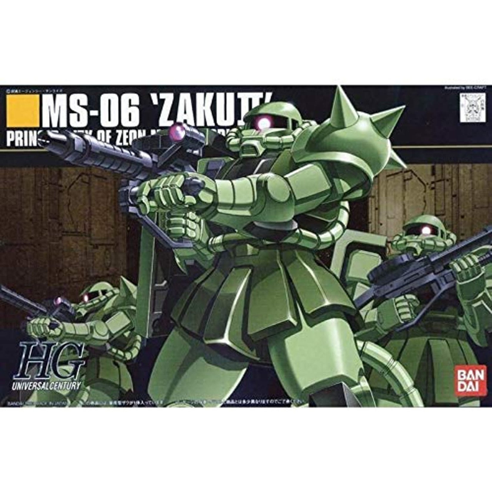Bandai BAN1122240 Bandai HG #40 MS-06 Zaku II "Mobile Suit Gundam" Bandai HGUC
