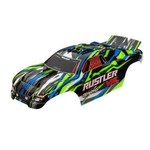 Traxxas TRA3726G Traxxas Rustler VXL Body Green/Blue