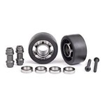 Traxxas TRA7775A Traxxas Gray Aluminum Wheelie Bar Wheels w/ Hardware (2)