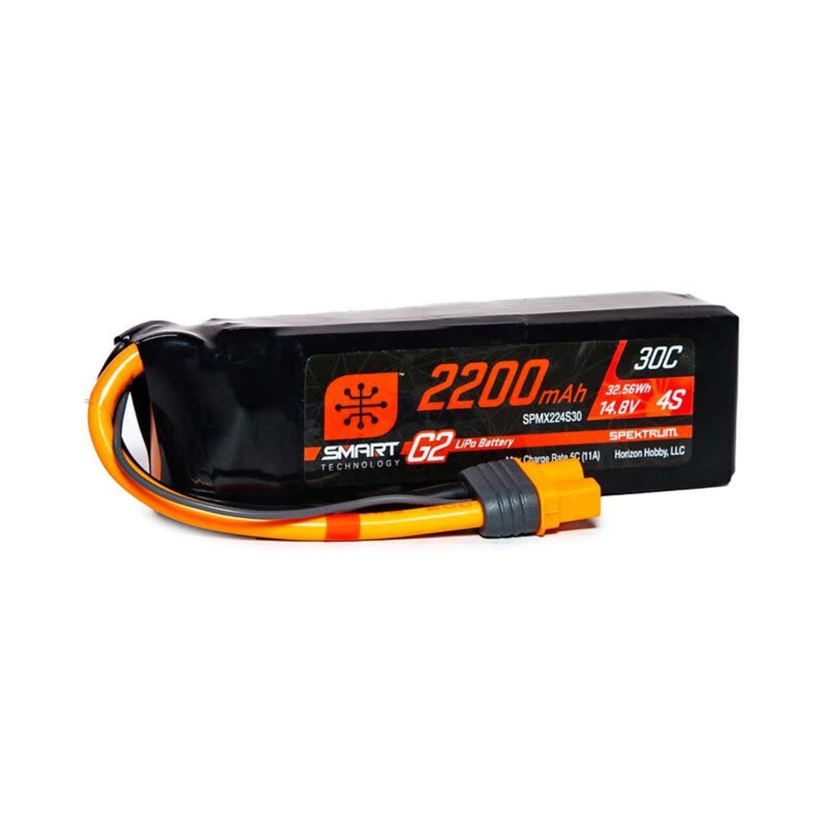 Spektrum SPMX224S30 Spektrum 2200mAh 4S 14.8V Smart G2 LiPo 30C; IC3