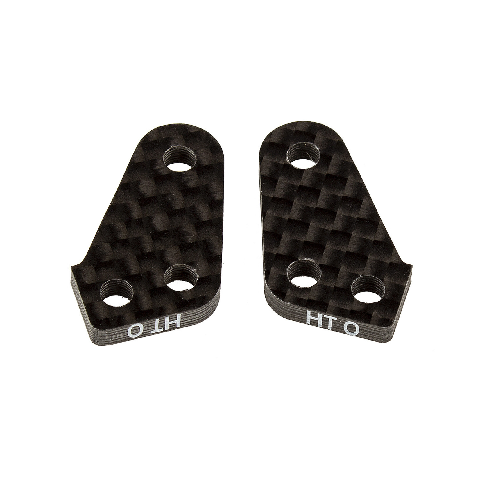 Team Associated **ASC92305 Associated RC10B74.1 FT Carbon Fiber HT +0 Steering Block Arms