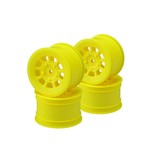 JConcepts JCO3398Y JConcepts 9 Shot 2.2 Dirt Oval Rear Wheels (Yellow) (4) B6.1