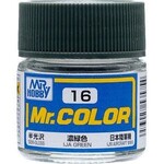 GSI Creos GNZ-C16 GSI Creos Mr Hobby C16 Semi-Gloss IJA Green - Lacquer - 10ml