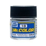 GSI Creos GNZ-C18 GSI Creos Mr Hobby C18 Semi-Gloss RLM70 Black Green - Lacquer - 10ml