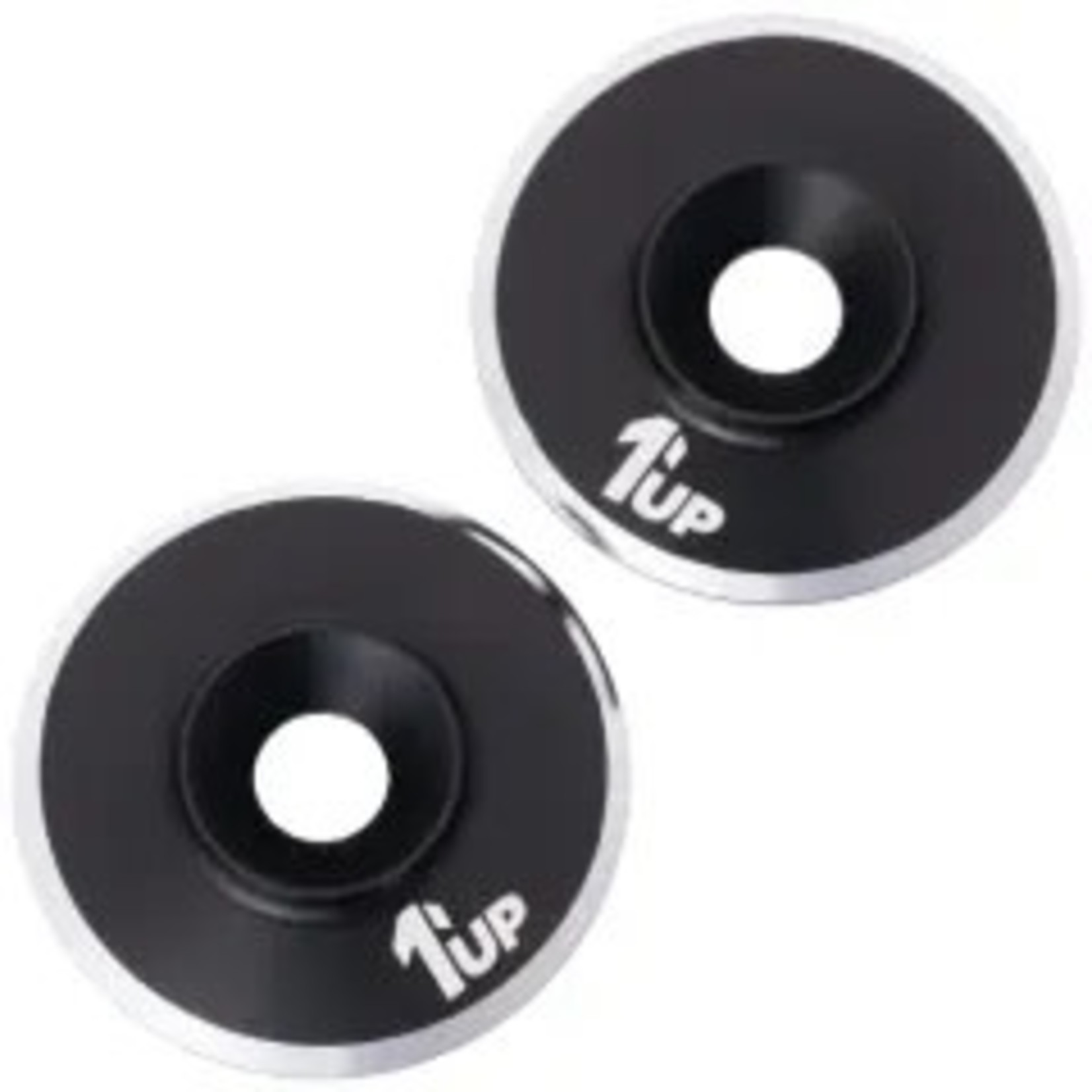 1UP 1UP820021 1Up Racing 7075 LowPro Wing Washers - M3 - 2pcs - Black Shine