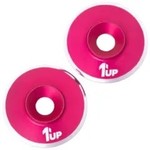 1UP 1UP820421 1Up Racing 7075 LowPro Wing Washers - M3 - 2pcs - Hot Pink Shine