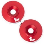 1UP 1UP820521 1Up Racing 7075 LowPro Wing Washers - M3 - 2pcs - Red Shine