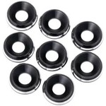 1UP 1UP820019 1Up Racing 7075 LowPro Countersunk Washers - M3 - 8pcs - Black Shine