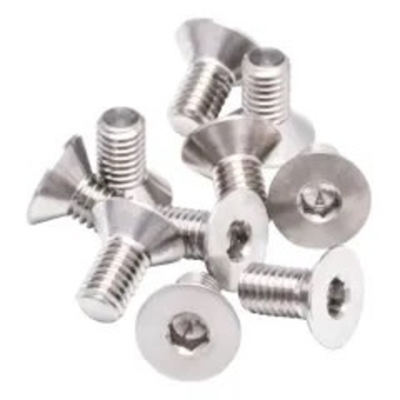 1UP 1UP730006 1Up Racing Pro Duty Titanium Screws - Flat Head - M3x6 - 10pcs