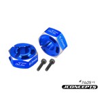 JConcepts JConcepts B6/B6D 6.0mm Al Lightweight Clamping Wheel Hex (2) (Blue)