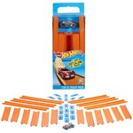 Mattel MAT-BHT77-9566 Hot Wheels Car W/15" Track Builder Straight Track Set