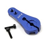 ProTek RC PTK-7801 ProTek RC 4mm Aluminum Long Clamping Servo Horn (Blue) (23T-JR/Sanwa/KO)