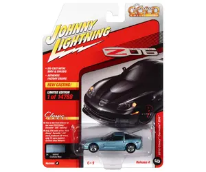Johnny Lightning 2012 Chevrolet Corvette Z06 Die-Cast Car – 1:64 Scale Carlisle Blue Metallic - View #8