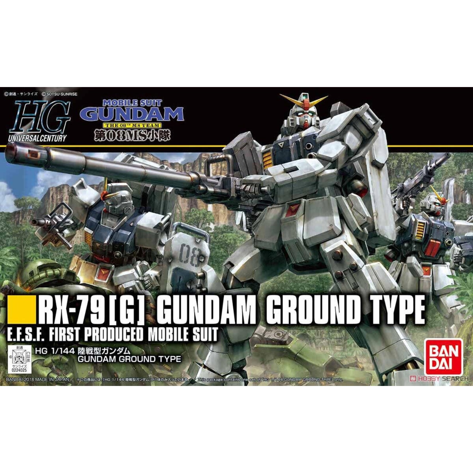 Bandai BAN2417222 Bandai HG #210 RX-79[G] Ground Gundam Type "Gundam 08th MS Team"