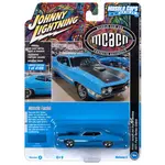 Johnny Lightning JLSP287A Johnny Lightning 1971 Ford Torino Cobra (MCACN) Grabber Blue w/Laser Side Stripe  & Black Hood Treatment