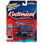 Johnny Lightning JLSP230B Johnny Lightning 1957 Chevrolet Bel Air (Kustomized) Cobalt Blue Metallic