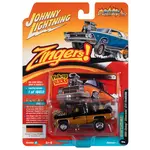 Johnny Lightning JLSP228B Johnny Lightning 1985 Chevrolet Silverado (Zinger) Gloss Black & Sunset Orange Metallic