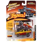 Johnny Lightning JLSP228A Johnny Lightning 1985 Chevrolet Silverado (Zinger) Sunflower Yellow & Root Beer Metallic