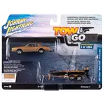 Johnny Lightning JLSP317B Johnny Lightning 1980 Chevrolet Monte Carlo w/Bass Boat Light Camel Poly