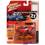 Johnny Lightning JLSP211B Johnny Lightning 1970 Dodge Dart (Spoilers) Metallic Red-Orange w/Black Stripe