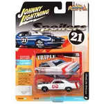 Johnny Lightning JLSP211A Johnny Lightning 1970 Dodge Dart (Spoilers) Gloss White w/Red Stripe