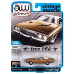 Auto World AWSP117A Auto World 1974 Dodge Challenger Rallye Golden Haze with Flat White Vinyl Roof